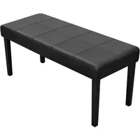 vidaXL Polsterbank Schwarz 106 x 43 x 48 cm