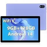DOOGEE U10 Tablet 10 Zoll Android 14 2025, 9GB RAM + 128GB ROM (1TB TF) Kinder Tablet PC 1280 * 800 HD+ IPS Dual Camera, 5G WIFI6/ Widevine L1/ BT 5.0/ OTG/ 5060mAh/ 8+5MP/ Type C