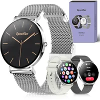 Elegante Damen Smartwatch 1,32" AMOLED Touchscreen mit Bluetooth Telefonie, Fitness-Tracking, SpO2, Schlafmonitor & 100+ Sportmodi