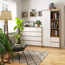 Akord Mehrzweckschrank 80 x 180 x 35 cm Weiß