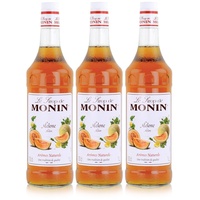 Monin Sirup Melone 1L - Cocktails Milchshakes Kaffeesirup (3er Pack)