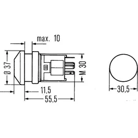 Hella Warnblinkschalter 6HF 003 916-031