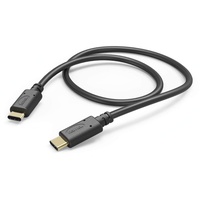 Hama Lade-/Datenkabel, USB-C - USB-C, 1,5 m, Schwarz