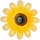EDM Blume Solar Ø14x4cm mehrfarbig