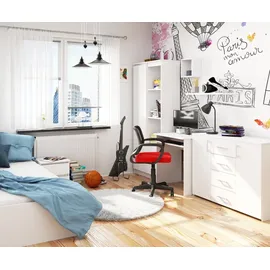 home collective Schreibtisch in weiß, ideal für Kinderzimmer und Heimbüro