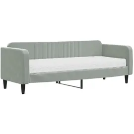 vidaXL Tagesbett 90 x 200 cm Hellgrau