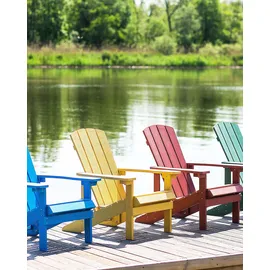 Beliani Muskoka Gartenstuhl 60 x 80 x 100 cm gelb