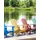 Beliani Muskoka Gartenstuhl 60 x 80 x 100 cm gelb