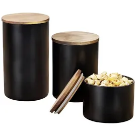 Wenko Mio runde Frischhaltedose schwarz 19 x 11 cm 1,4 l