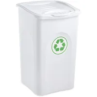 stefanplast Begreen Abfalleimer 50 l Weiß