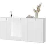 inn.furn Sideboard weiß Hochglanz 183 cm, SystemX