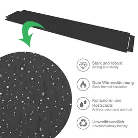 Oskar Rasenkante Metall 35 m 100 x 18 cm