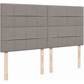vidaXL Boxspringbett 180 x 200 cm Taupe