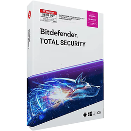 BitDefender Total Security 2019 3 Geräte 18 Monate PKC DE Win Mac Android iOS