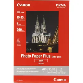 Canon Plus Semi-gloss SG-201 10 x 15 cm 260 g/m2 5 Blatt