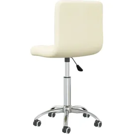 vidaXL Bürostuhl Drehbar Creme Stoff