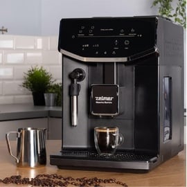 Zelmer Automatische Espressomaschine - ZCM8121 Maestro Barista, Druck: 20 bar, 1550 W, Fassungsvermögen des Bohnenbehälters: 300 g, 2l Fassungsvermögen, schwarz