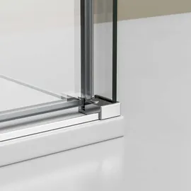 Bernstein EX806 Duschkabine mit Schiebetür rechts 90 x 120 cm transparent Echtglas
