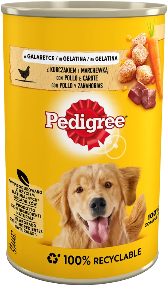 PEDIGREE Adult Dose 400g - Huhn und Gemüse in Gelatine Nassfutter für Hunde (Rabatt für Stammkunden 3%)