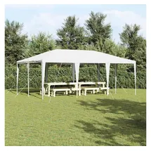 vidaXL Partyzelt 6 x 4 m Weiß