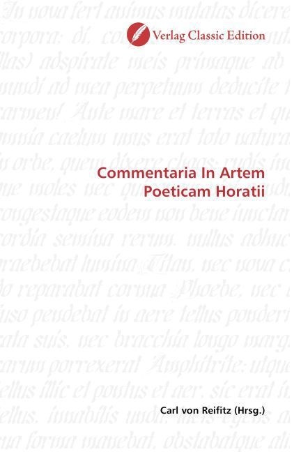 Commentaria In Artem Poeticam Horatii  Kartoniert (TB)