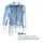 Eterna Herren Hemd blau Slim Fit, blau, NOS