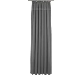 Wirth Vorhang WIRTH "Wiessee" Gr. 1, grau, B:75cm H:125cm, Jacquard, Baumwolle, Leinen, Modal, Gardinen