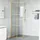 vidaXL Walk-in Duschwand 80 x 195 cm gold Gehärtetes Glas