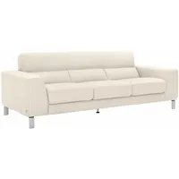 Calia Italia 3-Sitzer »Simon, toller Sitzkomfort, italienisches Designsofa«, in zwei Lederqualitäten