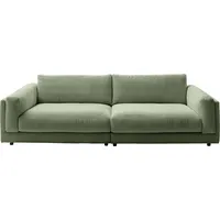 3C Candy Big-Sofa Karalis mit extra großer Sitztiefe, elegantes Mega Sofa zum Relaxen, auch in Cord- oder Leder-Bezug, lose Kissen, loungige Bequemlichkeit grün