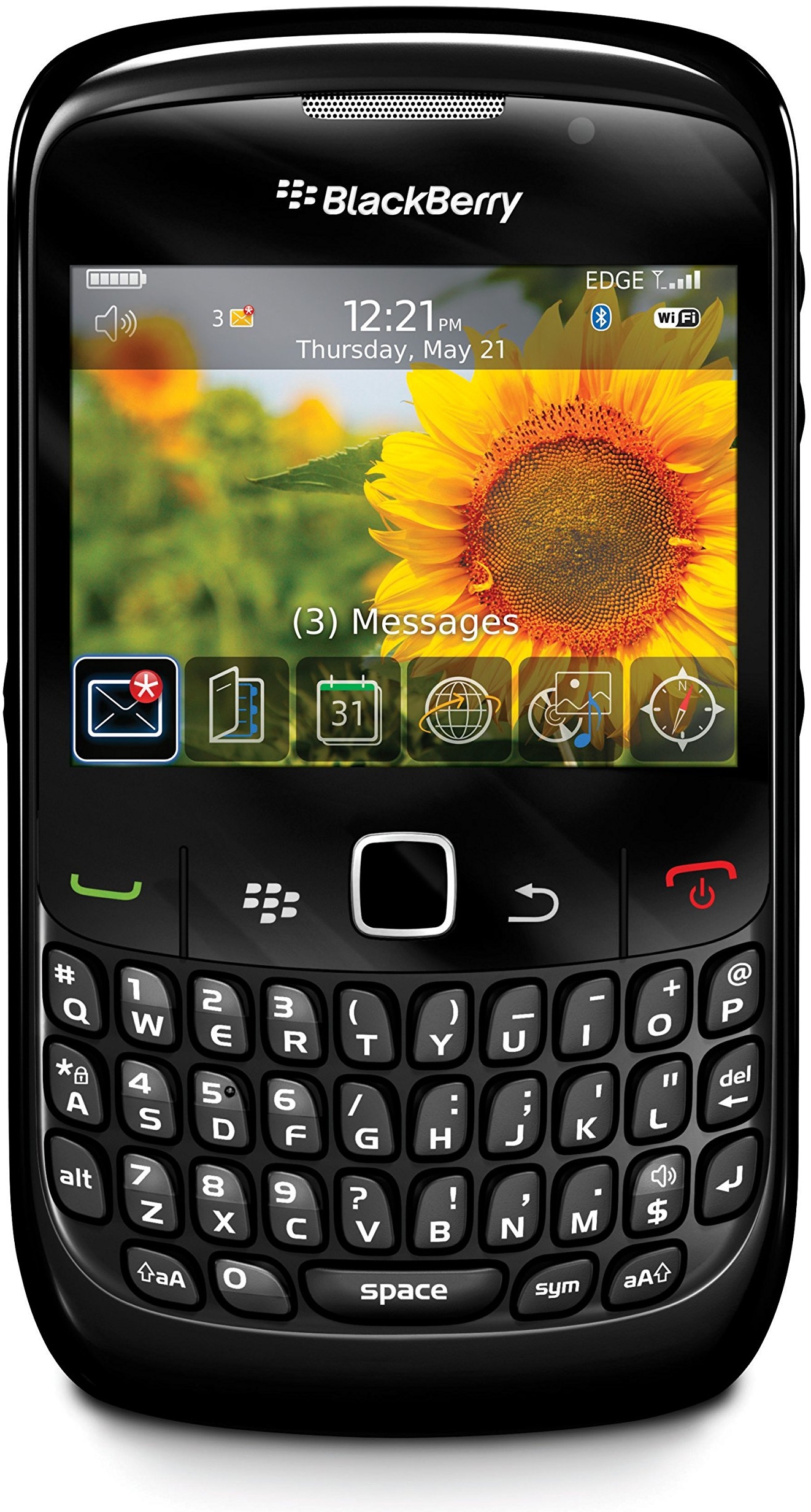 BlackBerry Curve 8520 Smartphone (QWERTY, Bluetooth, 2MP, Push-Service) [UK-Import] schwarz