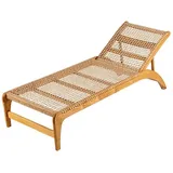 JVmoebel Gartenliege 1 St. 1 x 1 x 1 cm beige