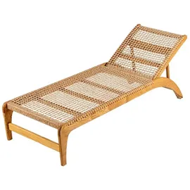 JVmoebel Gartenliege 1 St. 1 x 1 x 1 cm beige