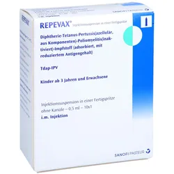 REPEVAX Injekt.-Susp.i.e.Fertigspritze ohne Kanüle 10X1 St