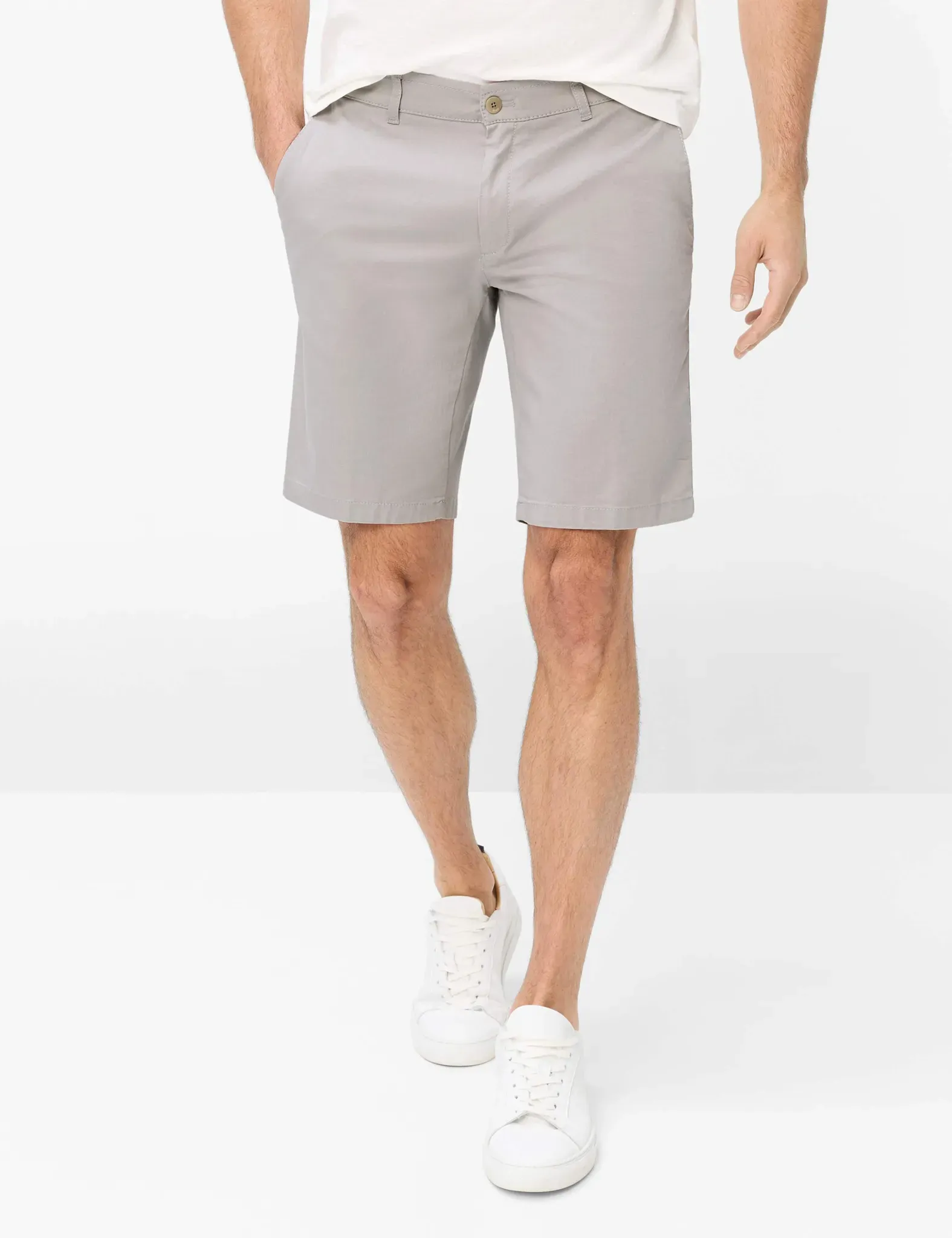 Brax Herren Bermuda Style PHIL B SILVER, hellgrau, Gr. 36
