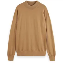 Scotch & Soda SCOTCH&SODA Herren Pullover - Core, Dropped Shoulder, Pullover, einfarbig Hellbraun L