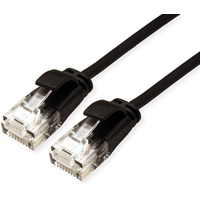 Roline UTP DataCenter Patchkabel Cat6a, U/UTP, RJ-45/RJ-45, 5m, schwarz,
