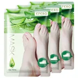 P-Beauty Cosmetic Accessories Fußmaske Hornhautentferner Fusspeeling Socken Fußpflege mit Aloe Vera, 3-tlg.