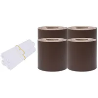 vidaXL Sichtschutz 35 x 19 cm Braun PVC 4 St.