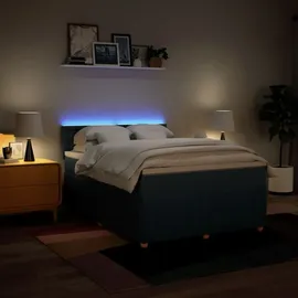 vidaXL Boxspringbett 140 x 200 cm Blau