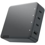 Lenovo Go - Netzteil - 130 Watt - 5 A - 4 Ausgabeanschlussstellen (USB, 3 x USB-C) - Storm Gray