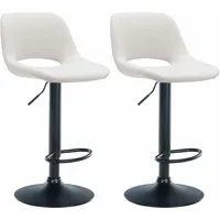 CLP 2er Set Barhocker Camden I Stoff-Bezug
