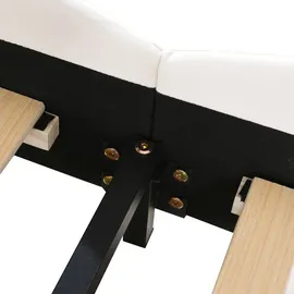Flieks Polsterbett Bärenform 90 x 200 cm Holz/Textil weiß