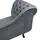 Beliani Chaiselongue Samtstoff Grau