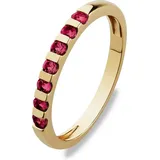 Christ Ring gold / rot 52