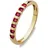 Christ Ring gold / rot 52
