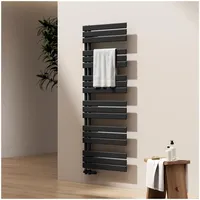EMKE Paneelheizkörper 1600 x 600 mm 958 W schwarz Mittelventil