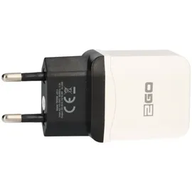 2Go Netz-Ladegerät USB Duo weiß Max 2,1A Strom Verteilung