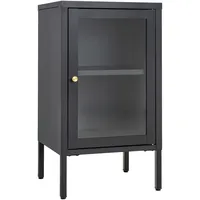 VCM Vitrine Dalby 38 x 35 x 70 cm Schwarz