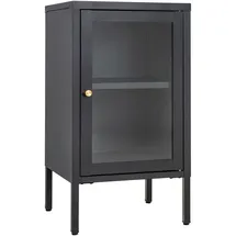 VCM Vitrine Dalby 38 x 35 x 70 cm Schwarz